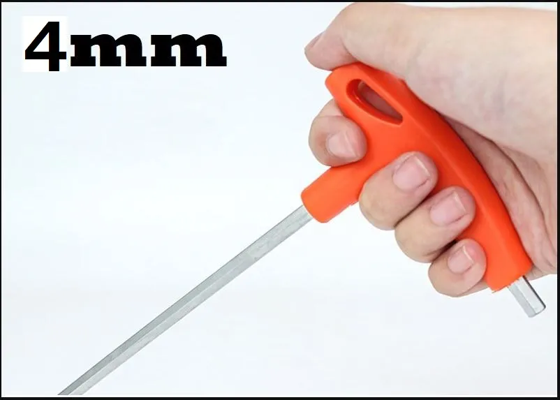 1 Piece T Shape Allen Key 4mm 5mm 6mm Hex key Allen Screwdriver Wrench Tool For Bicycle L Key 5mm model Workshop Tools thumbnail 1