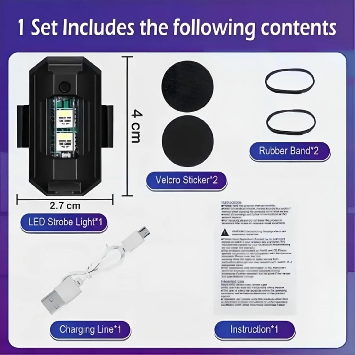 Bike Light Combo Front Light 140 dB Horn Multicolor Rear Light Rechargeable Water Resistant Silicone Mounts 2 pack Combo 3