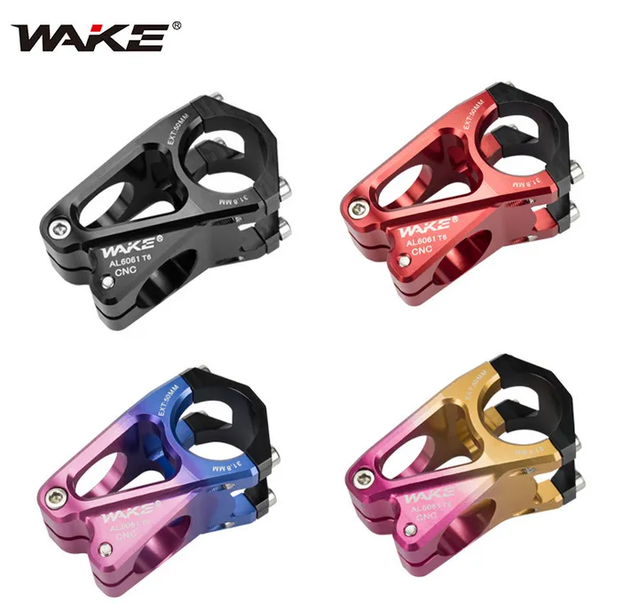 WAKE Mountain Bike Handlebar Stem 31 8mm 50mm MTB Bicycle Bike Stem Black thumbnail 3