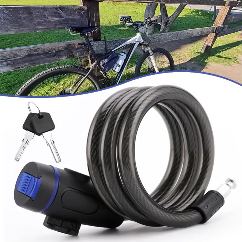 Premium Mountain Bike Lock Universal Bicycle Anti-theft Steel Lock for Road Bike Mountain Bike thumbnail 1