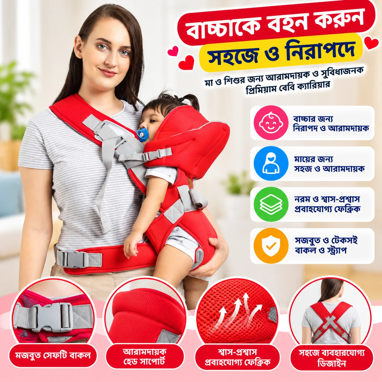6 in 1 Baby Carrier Bag thumbnail 2