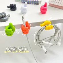 5 Pcs Adhesive Thumb Cable Clip Key Hook Wall Hangers Earphone Cable Organizer Holder Desktop Cord Wire Clips Keeper Multi-Function thumbnail 5