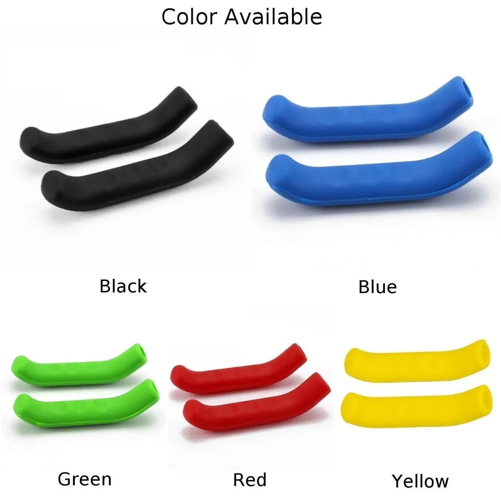 Mountain Bike Bicycle Handlebar Grip Brake Lever SilicFor ONE Cover Protector 1 Pair thumbnail 2