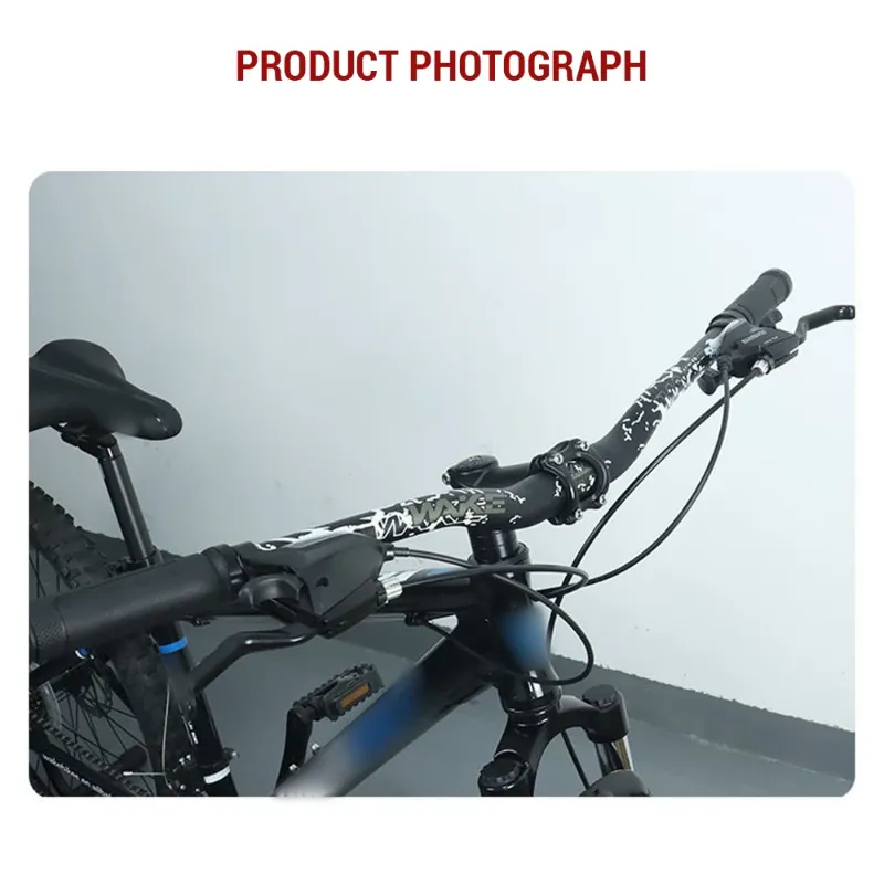 Wake Tatoo Aluminum Alloy Bicycle Handlebar MTB Handlebar Riser Mountain Bike Handlebar 780mm*31.8mm Bicycle Square Parts thumbnail 4