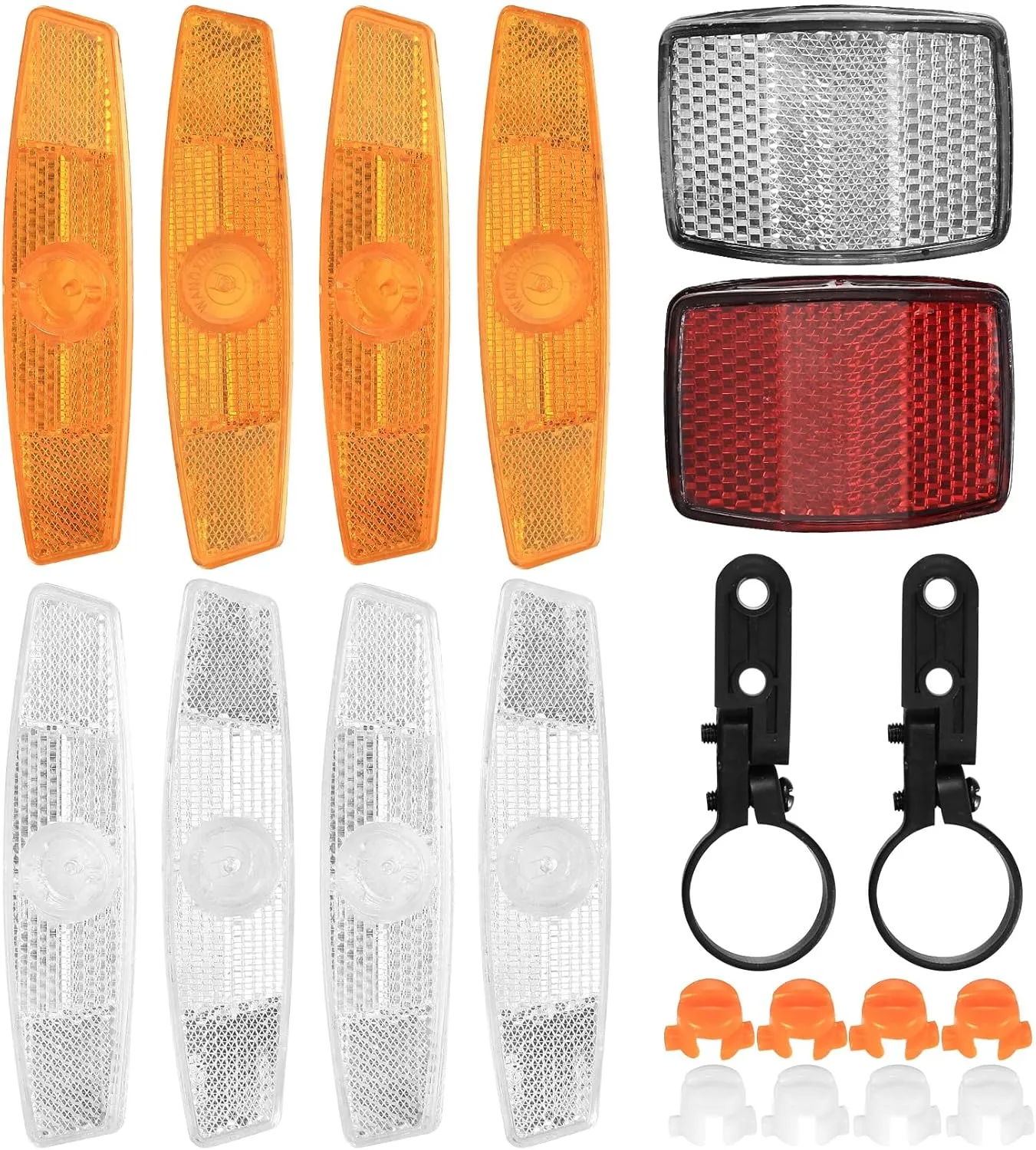 Reflectors for Bicycle Spokes Includes 4 Pcs Reflectors Spokes Bicycle Wheels 2 Pcs Reflectors Reflectors for Front Rear Bike Wheel for MTB Bicycle thumbnail 1
