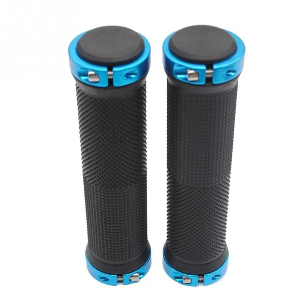 1 Pair Handlebar Grips Bicycle Road Mountain Bike Handle Double Lock on Aluminium Alloy Bike Handlebar Hand Cover thumbnail 6