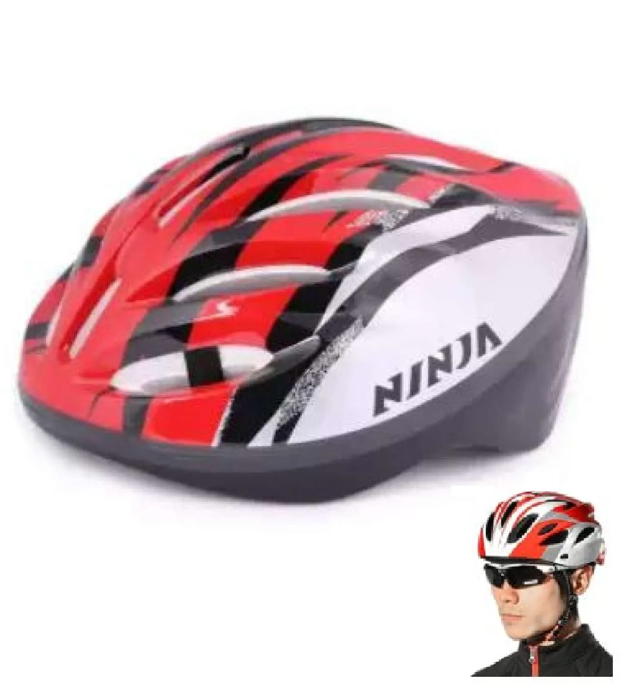 Bicycle Helmet with Adjustable Lightweight Mountain Bike Racing Helmet for Men and Women thumbnail 2
