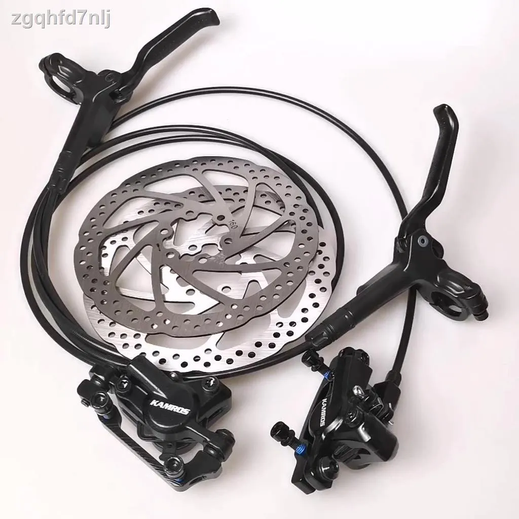 Kamros Hydraulic Brakes with Rotor Set FRONT REAR Full set 2pc Disc Free thumbnail 1