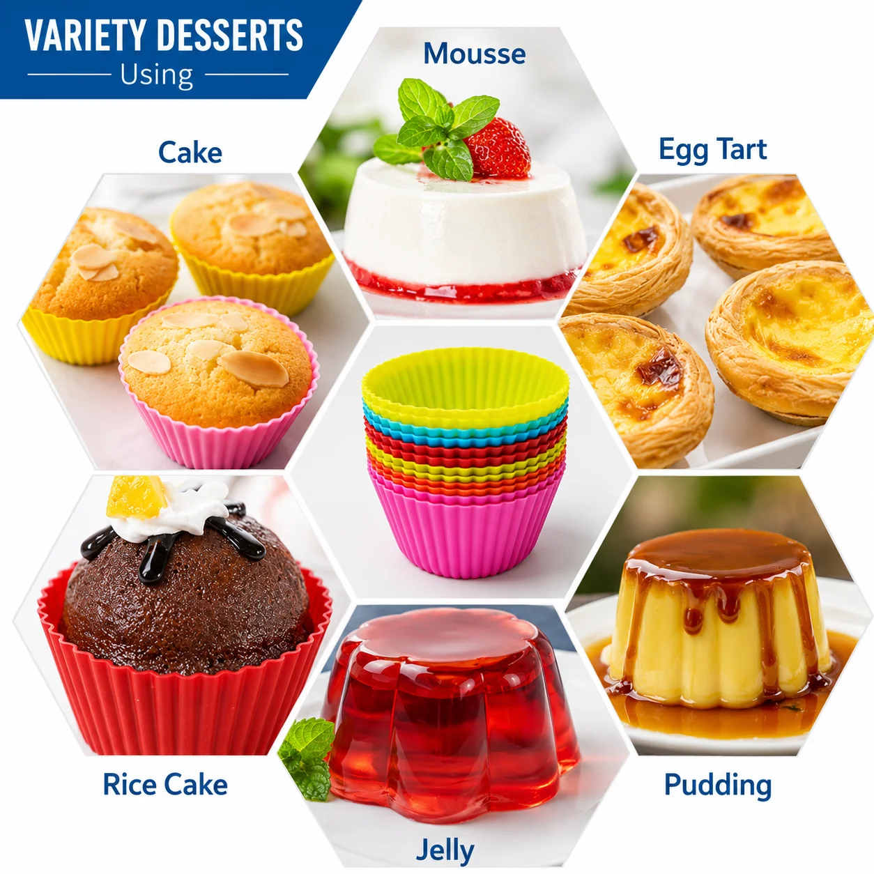 Silicone Cupcake Mold - 12pcs thumbnail 3
