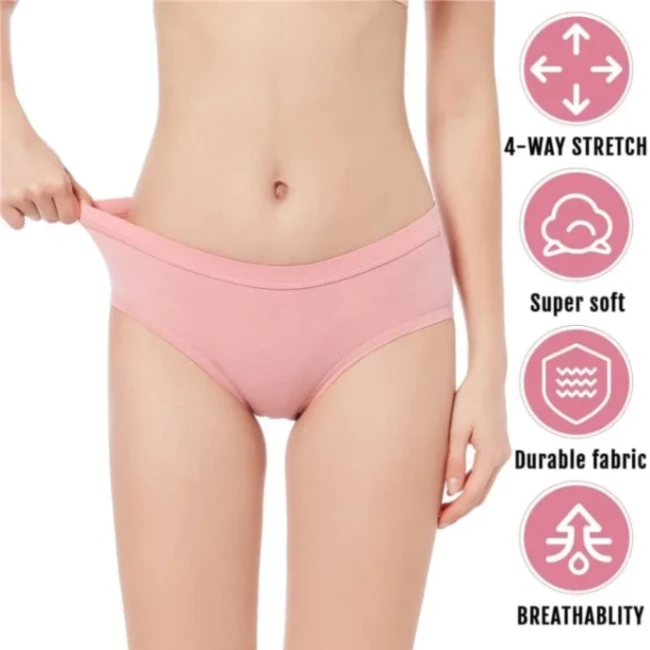China Love Panty For Women, Women Cotton Panty Mid Waist &amp; Full Coverage 1 pcs thumbnail 1