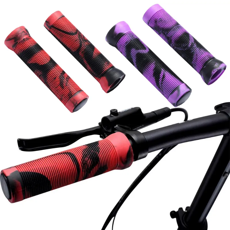 Bicycle Grips Non-Slip Soft Rubber Scooter Grips Cover With Handle Plug Cuffs For 22.2mm Scooter BMX MTB Cycling Grips Parts 1