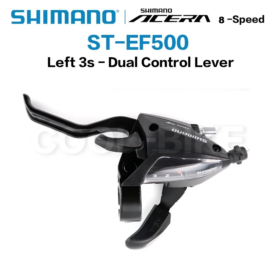 EF65 Mountain Bike Bicycle Aluminum Alloy Single 3x7 Left Right Speed Trigger Shifter Brake Derailleur thumbnail 3