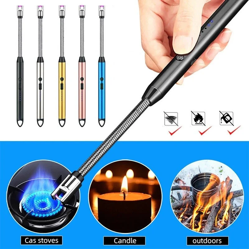 Rechargeable USB Electric Lighter for Candle, Camping, BBQ Arc Plasma USB Rechargeable Lighter thumbnail 4