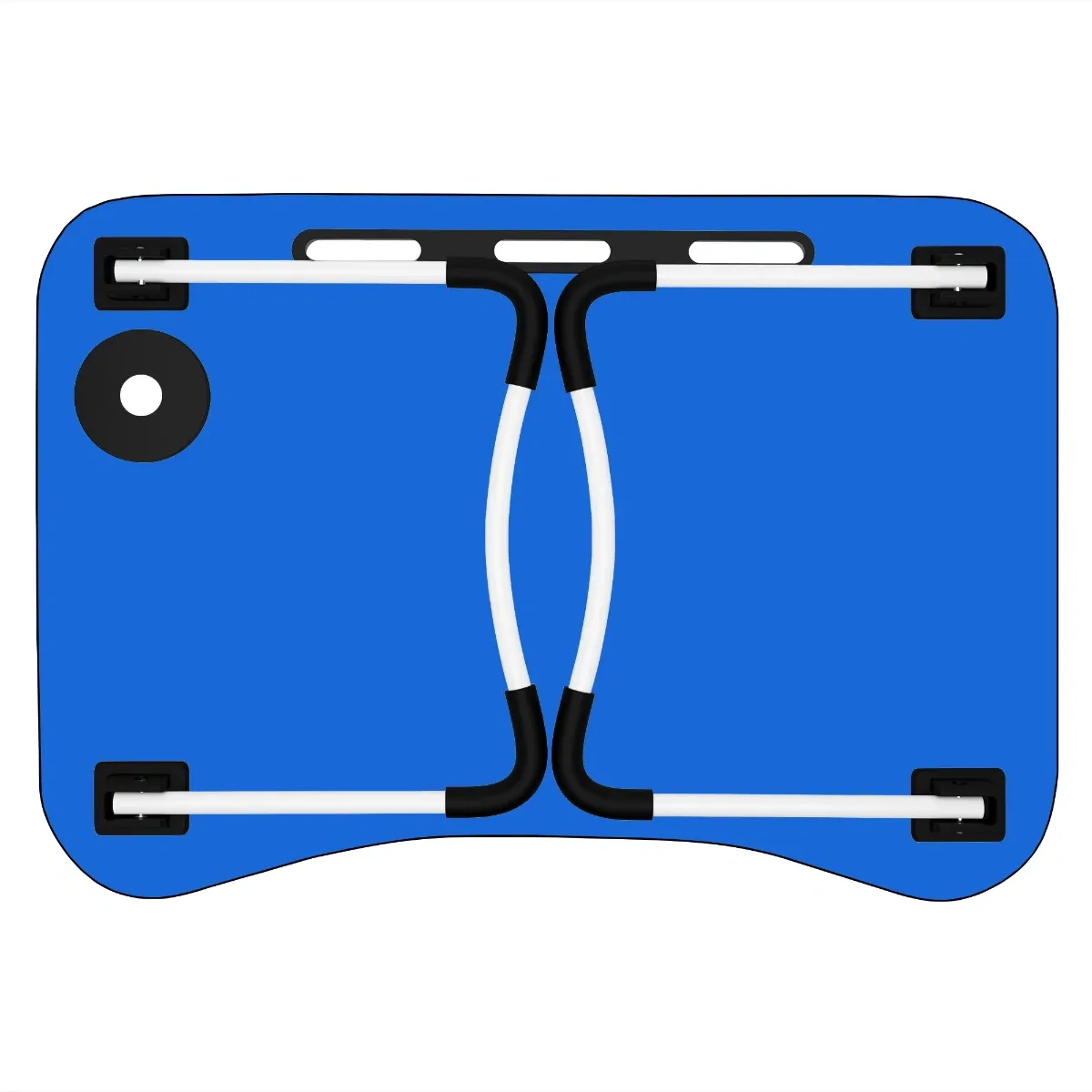 Foldable Laptop Table-Blue For Reading, Writing, Eating, On Bed thumbnail 3