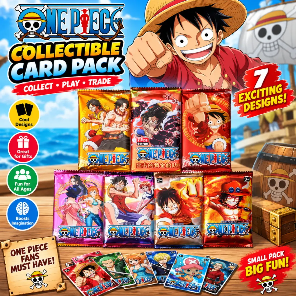 Anime TCG Card Game Chinese Version Nami Luffy Rare Collectibles Kids Gift Toy Holo Lamination thumbnail 1
