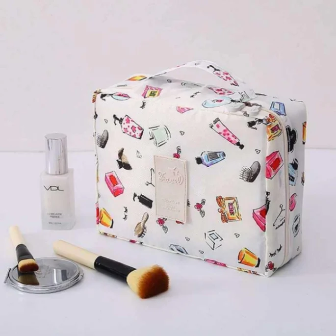 Women's Makeup Bag, Portable Cosmetic Travel Bag, Makeup Organizer Bag thumbnail 4