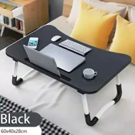Foldable Laptop Table -Black For Reading, Writing, Eating, On Bed