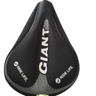 Bike Seat Cover, Super thick Extra Soft Gel Bicycle Seat, Bike Non-slip Seat Cushion Cover Pad with Memory Foam for Bicycle Seat Saddle, Stationary Bikes, Indoo