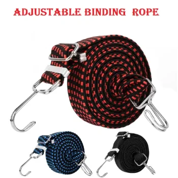 1 Meter Binding Rope Bike Strapping Rope Adjustable Multifunctional Tali Motor Motor Hook