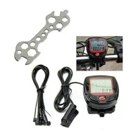TOOL + Bicycle Cycle Computer Cyclometer Speedometer 15 Functions Combo Offer