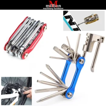 16 Function Cycle Tool Kit Multi Purpose Mountain Bike Bicycle Repair Tool Kit Allen Key Wrench