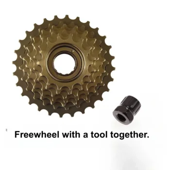 Bike Freewheel, 7 Speed 14-28T, Bicycle Freewheel Threaded Type,Cycling Replacement Part