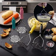 Stainless Steel Potato Press Masher / Burger Press Kitchen Tools Food Masher Crusher