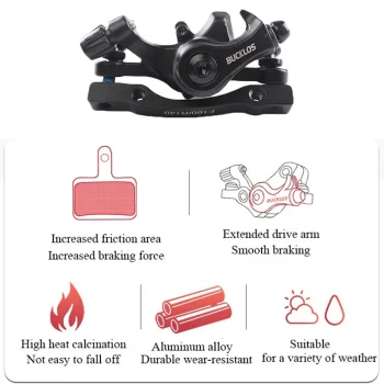 Mountain Bike Mechanical Brake Caliper Set Front Rear Brake for Shunan
