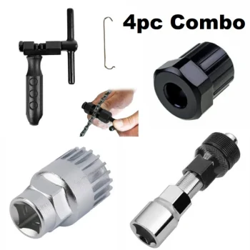 Multifunction Bicycle Repair Tool Kits Chain Cutter Bottom Bracket Remover Freewheel Crank Puller MTB Removal Tools