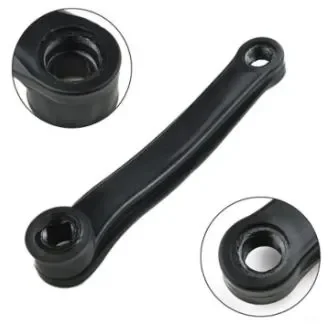 Bicycle Left Steel Pedal Crank For Mountain Bike 170 Mm Black