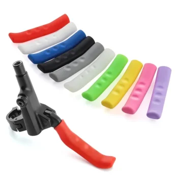 Brake Lever Grip Purple Red Blue Green Pink Silicone Protector For Mtb Bmx Scooter Bike Levers Cover Bicycle Accessories