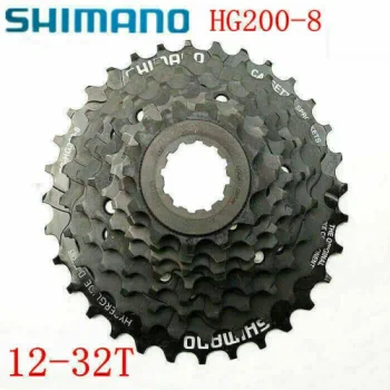 SHIMANO Bicycle CS HG200 8 Cassette Bike Freewheel Cassettes 12 14 16 18 21 24 28 32T 8 Speed Bike