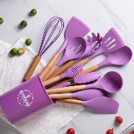 12 Pcs Silicone Kitchen Spoon Set