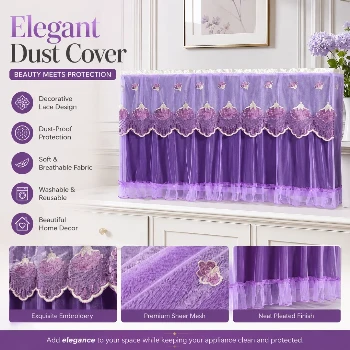 TV dust cover, Dustproof Lace Cloth Fabric TV dust cover