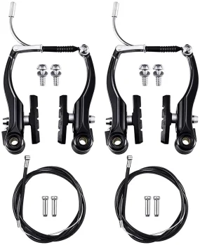 V Brake Set 2 Pairs Brake Levers Bicycle Bicycle Brake Set Bicycle Brake For Most Bikes Mtb Bmx Black