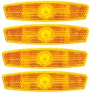 Bicycle Wheel Reflector 4 PCS Front Rear Cycle Reflector Light Bicycle Accessories