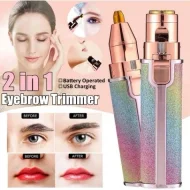 2 in 1 Electric Eyebrow Trimmer, Blawless Facial Hair Remover