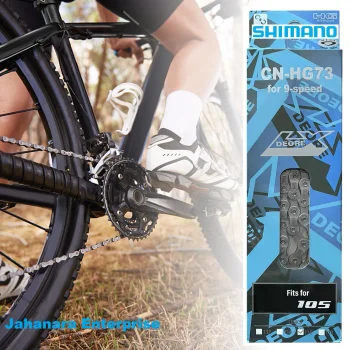 Bicycle Chain 9 Speed SHIMANO Deore LX 105 Chain Mountain Steel Silver 116 links Made in Japan Bicycle Accessories