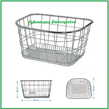 Bicycle Basket Steel Silver colour Made in China Bicycle Accessories