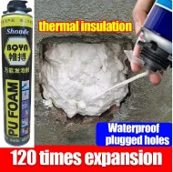 PU Foam Spray 750ml Expanding Spray Hardens In 3 Seconds PU Foam Sealant Waterproof Plugged Holes