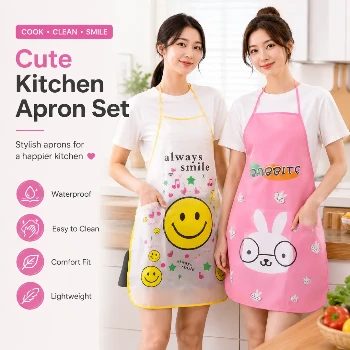 Waterproof Kitchen Apron 1pcs For Cooking And Cleaning