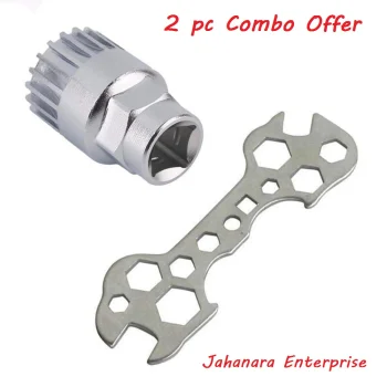 Tool 13 Functions 20 Teeth Bike Bicycle Bottom Bracket Remover Installation Tool