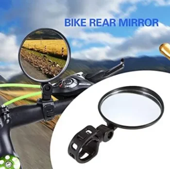 Bike Rearview Mirror 360 Rotary Cycling Bicycle Convex Glass Rear View Mirror