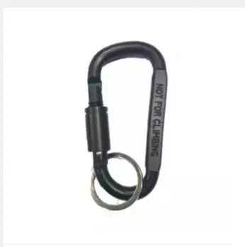 Aluminum alloy D Ring Clip D Shape Super Strong keyring Keychain Clip for Outdoor Camping