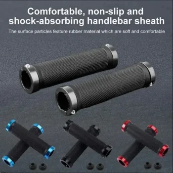 Bicycle Road Mountain Bike Handle Double Lock on Aluminium Alloy Bike Handlebar Hand Cover 1 Pair Handlebar Grips