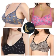 Standard Steach And Qualityful Stretchable Printed Bra For Womens And Girls