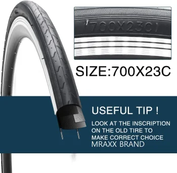 700x23C 700x25C Bike Tire Foldable Repalcement Tires for Road Bicycle Mtraxx Brand Long Lasting