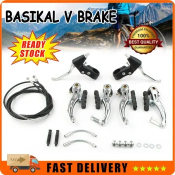 Bicycle V Brake MTB Cable Wire and Break Lever Full Set