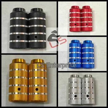 Bicycle BMX MTB Fixie Big Alloy Axle Pedals Foot Stunt Pegs Solid 2 PCS 1 pair