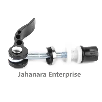 Bike Seat Clamp Aluminum Alloy Quick Release Bicycle Binder Clamp Bolt Seat Post 6 x 55mm Pole Black